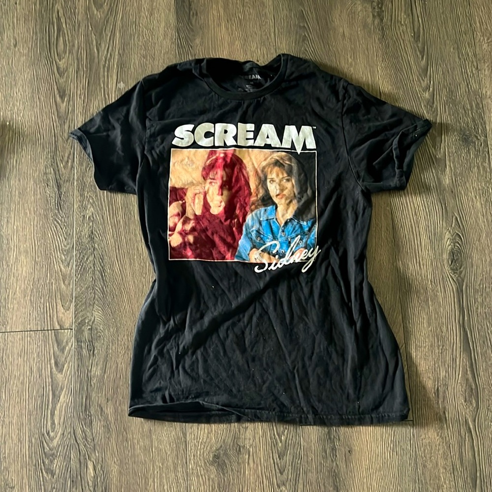 Womens Scream graphic Short sleeve T-shirt top